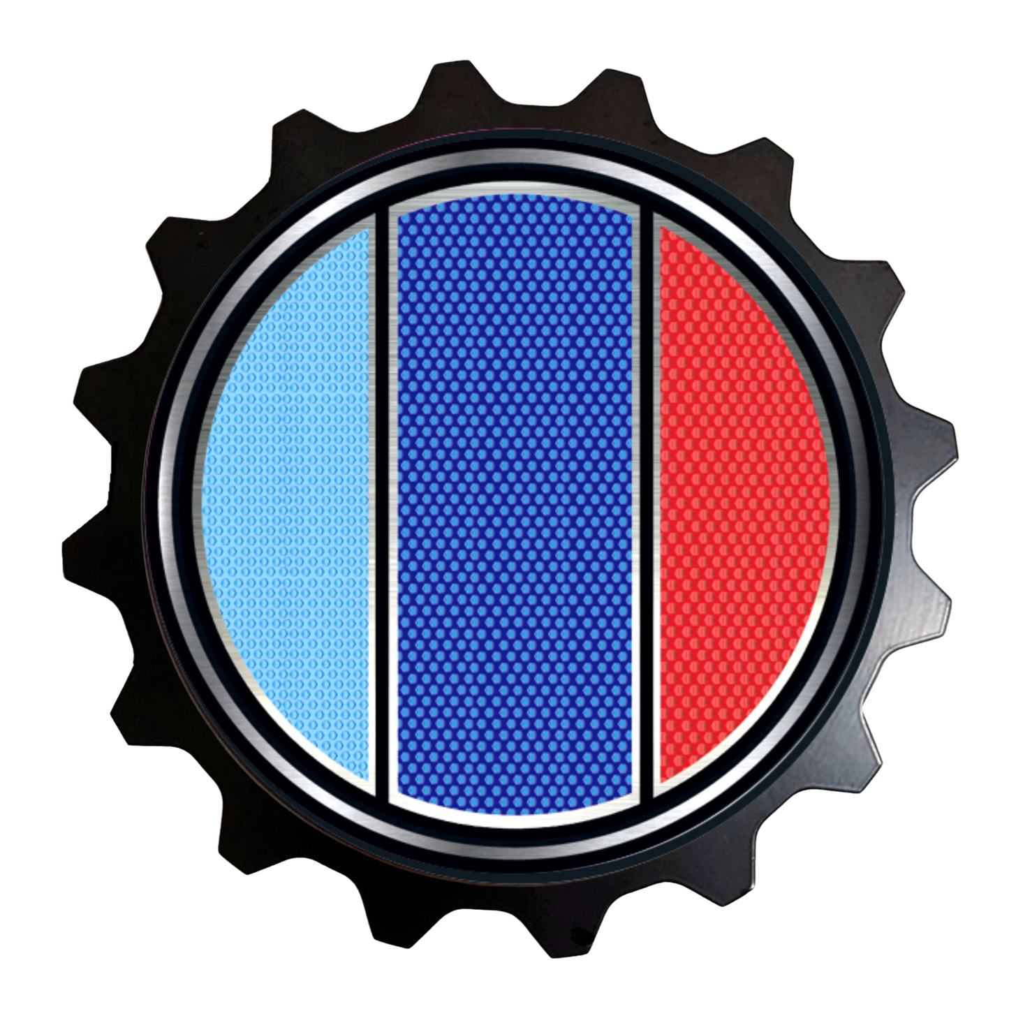 Visit www.thegrillebadgestore.com Huge Collection of Badges! Mountain, Stripe, Retro, Pop Culture & More Standard Grille Badge Mountain Style (Not Acrylic) Aluminum With Resin Center, Full 1 Year Warranty - Blackout emblems and overlays are popular, but add a splash of color to your grille badge on Tacoma, FJ Cruiser, 4Runner, Tundra, Lexus GX and LX, Landcruiser and Domestics like Ram, Jeep, Ford and Chevy). We have also found Subaru, Nissan Frontier and Titan owners love our grille badges! TEQ