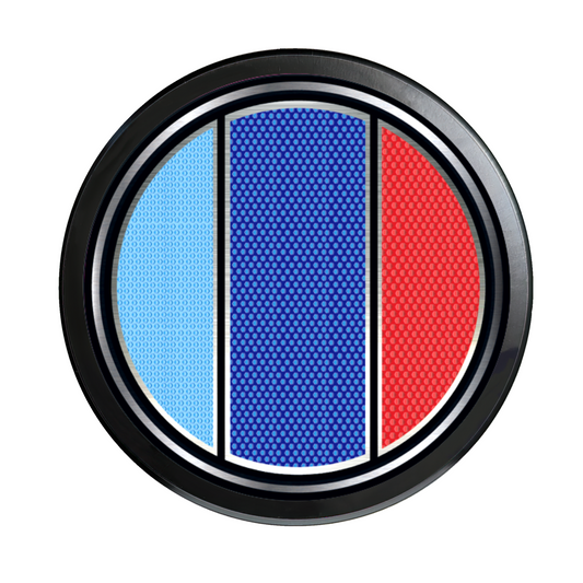 Visit www.thegrillebadgestore.com Huge Collection of Badges! Mountain, Stripe, Retro, Pop Culture & More Standard Grille Badge Mountain Style (Not Acrylic) Aluminum With Resin Center, Full 1 Year Warranty - Blackout emblems and overlays are popular, but add a splash of color to your grille badge on Tacoma, FJ Cruiser, 4Runner, Tundra, Lexus GX and LX, Landcruiser and Domestics like Ram, Jeep, Ford and Chevy). We have also found Subaru, Nissan Frontier and Titan owners love our grille badges! TEQ