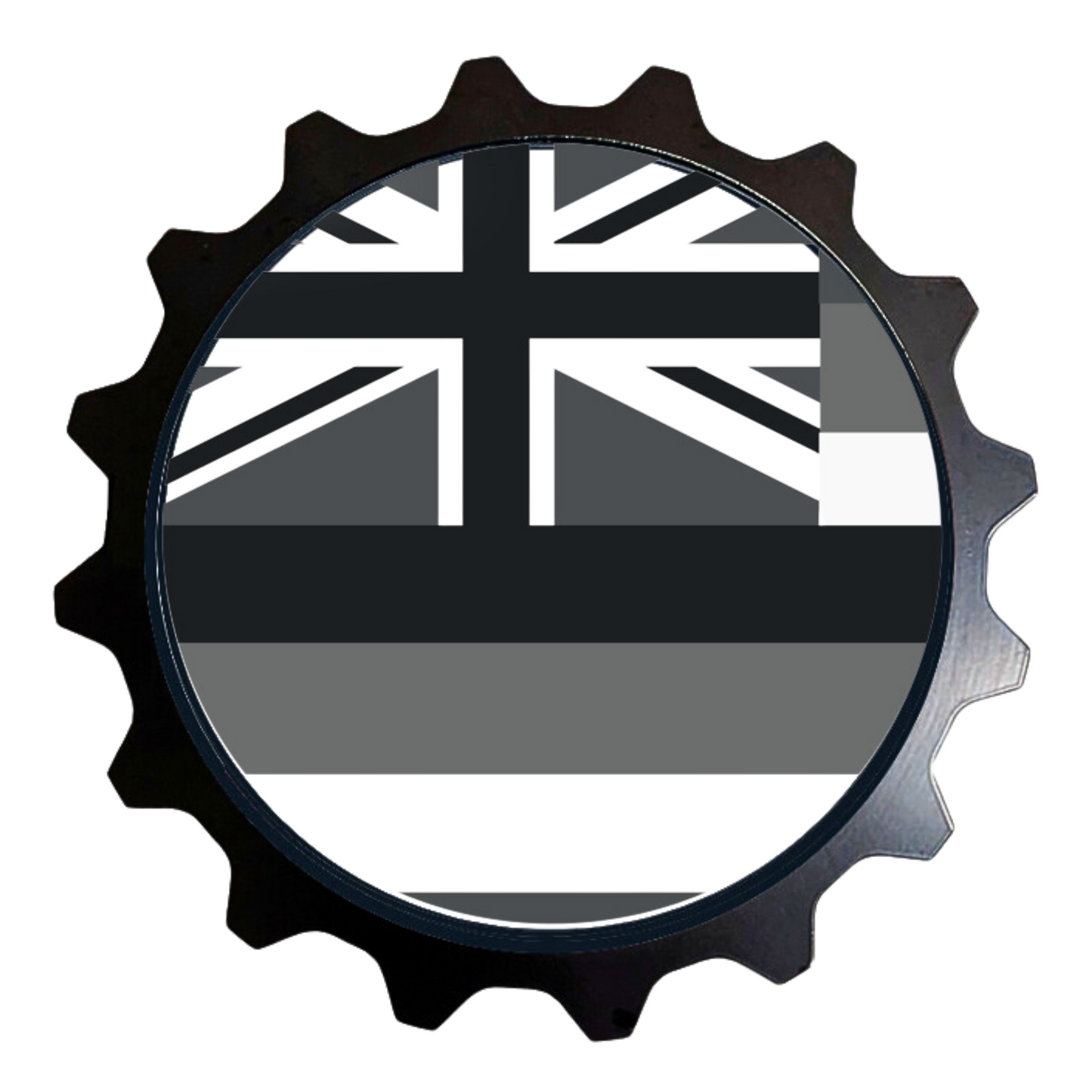 Hawaii State Flag Badge, this could be a club badge, off roading club, but the flag of the state looks great on Toyota, Jeep, Ram, Bronco and much more.