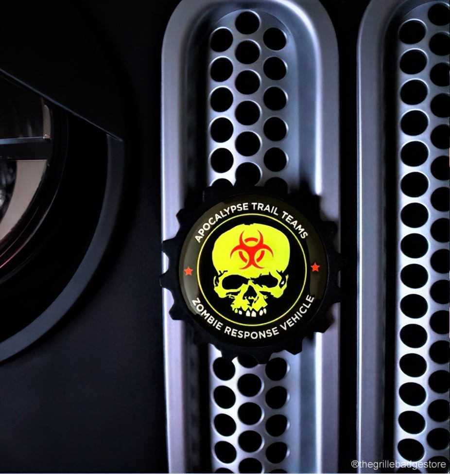 Wrangler Jeep with grille badge from the grillebadgestore.com Etsy, Ebay, Facebook, Tiktok