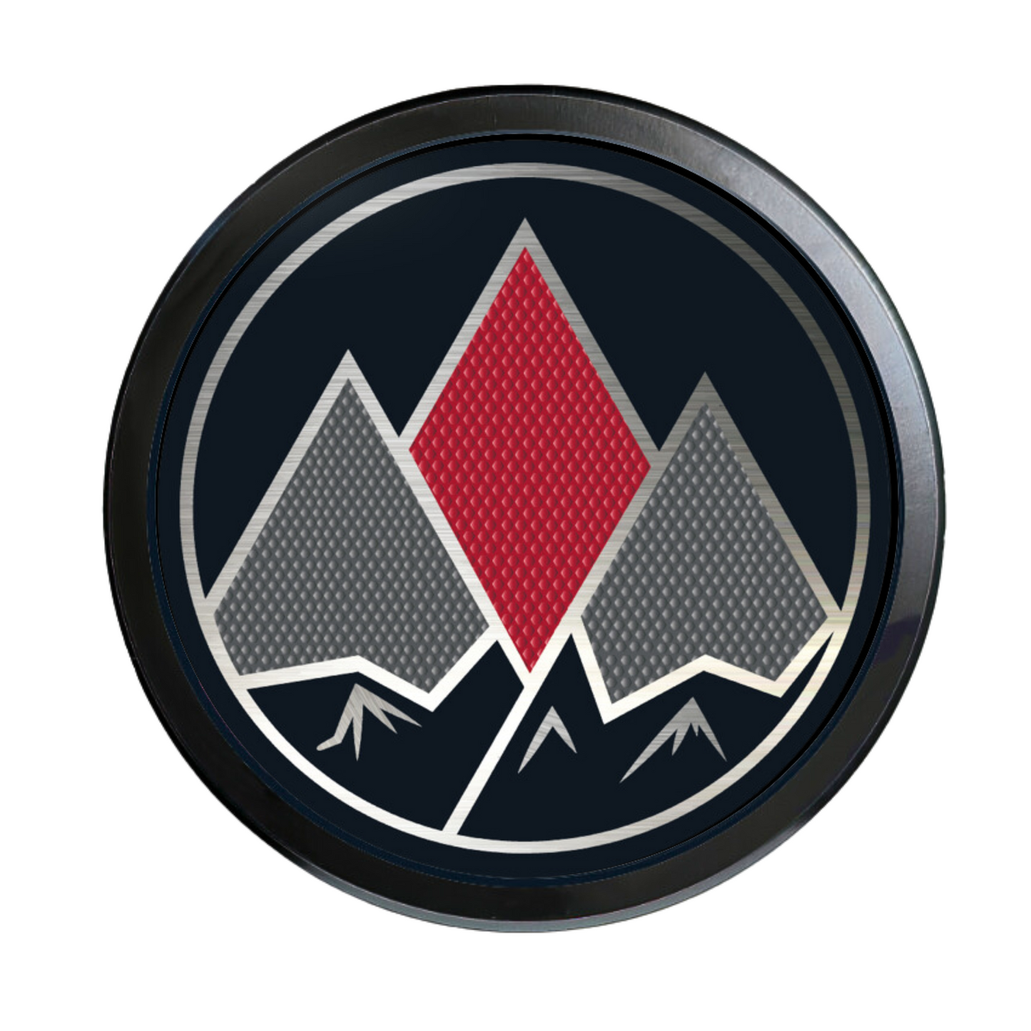 Gray Badge 4WD www.thegrillebadgestore.com Huge Collection of Badges! Mountain, Stripe, Retro, Pop Culture & More Standard Grille Badge Mountain Style (Not Acrylic) Aluminum With Resin Center, Full 1 Year Warranty - Blackout emblems and overlays are popular, but add a splash of color to your grille badge on Tacoma, FJ Cruiser, 4Runner, Tundra, Lexus GX and LX, Landcruiser and Domestics like Ram, Jeep, Ford and Chevy). We have also found Subaru, Nissan Frontier and Titan owners love our grille badges!