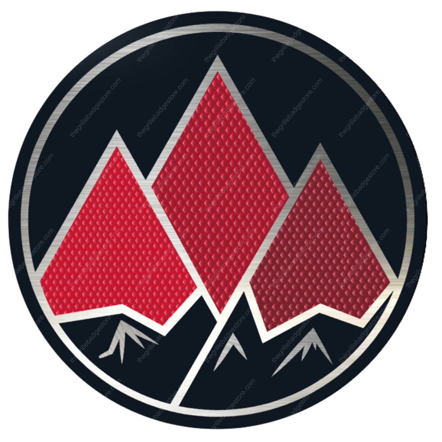 Red Badge 4WD www.thegrillebadgestore.com Huge Collection of Badges! Mountain, Stripe, Retro, Pop Culture & More Standard Grille Badge Mountain Style (Not Acrylic) Aluminum With Resin Center, Full 1 Year Warranty - Blackout emblems and overlays are popular, but add a splash of color to your grille badge on Tacoma, FJ Cruiser, 4Runner, Tundra, Lexus GX and LX, Landcruiser and Domestics like Ram, Jeep, Ford and Chevy). We have also found Subaru, Nissan Frontier and Titan owners love our grille badges!