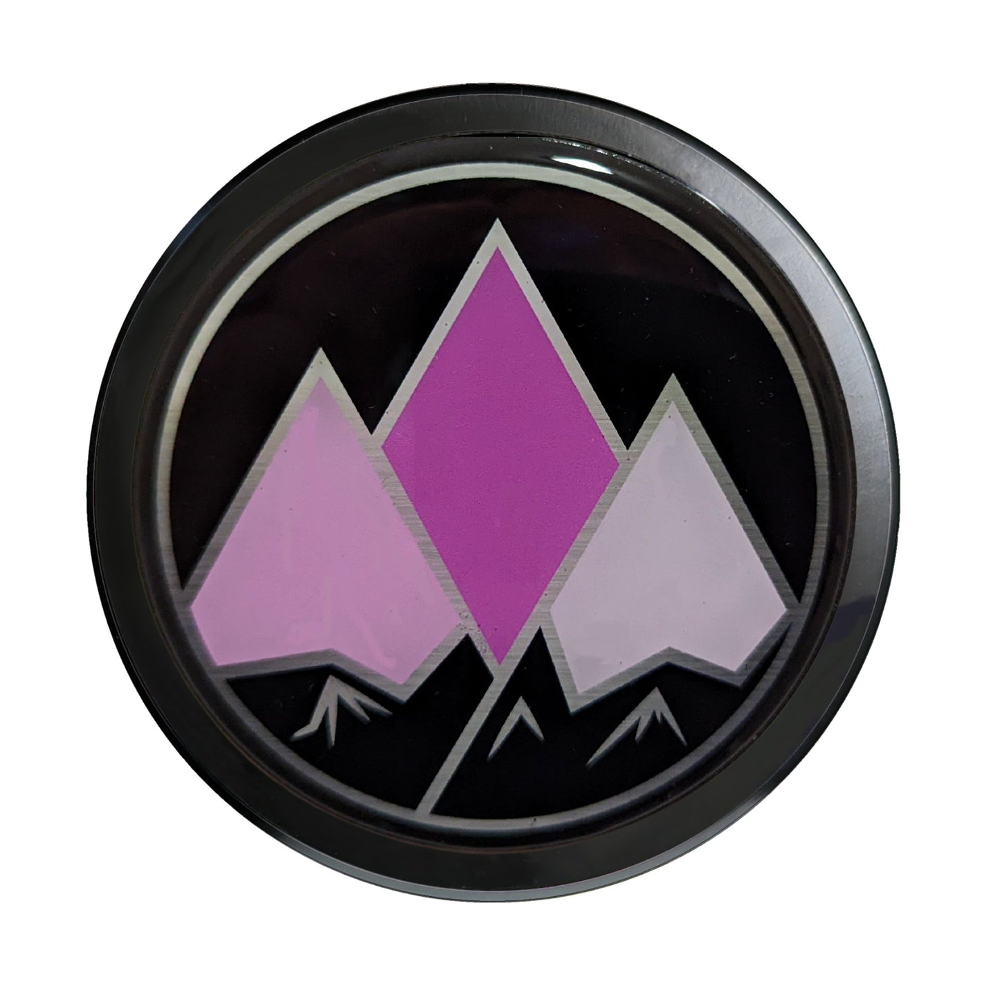 Visit www.thegrillebadgestore.com Huge Collection of Badges! Mountain, Stripe, Retro, Pop Culture & More Standard Grille Badge Mountain Style (Not Acrylic) Aluminum With Resin Center, Full 1 Year Warranty - Blackout emblems and overlays are popular, but add a splash of color to your grille badge on Tacoma, FJ Cruiser, 4Runner, Tundra, Lexus GX and LX, Landcruiser and Domestics like Ram, Jeep, Ford and Chevy). We have also found Subaru, Nissan Frontier and Titan owners love our grille badges! TEQ