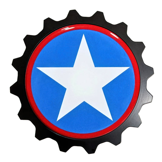 Grille Badge Emblem Fits Toyota Jeep Tacoma 4Runner Tundra American Captain