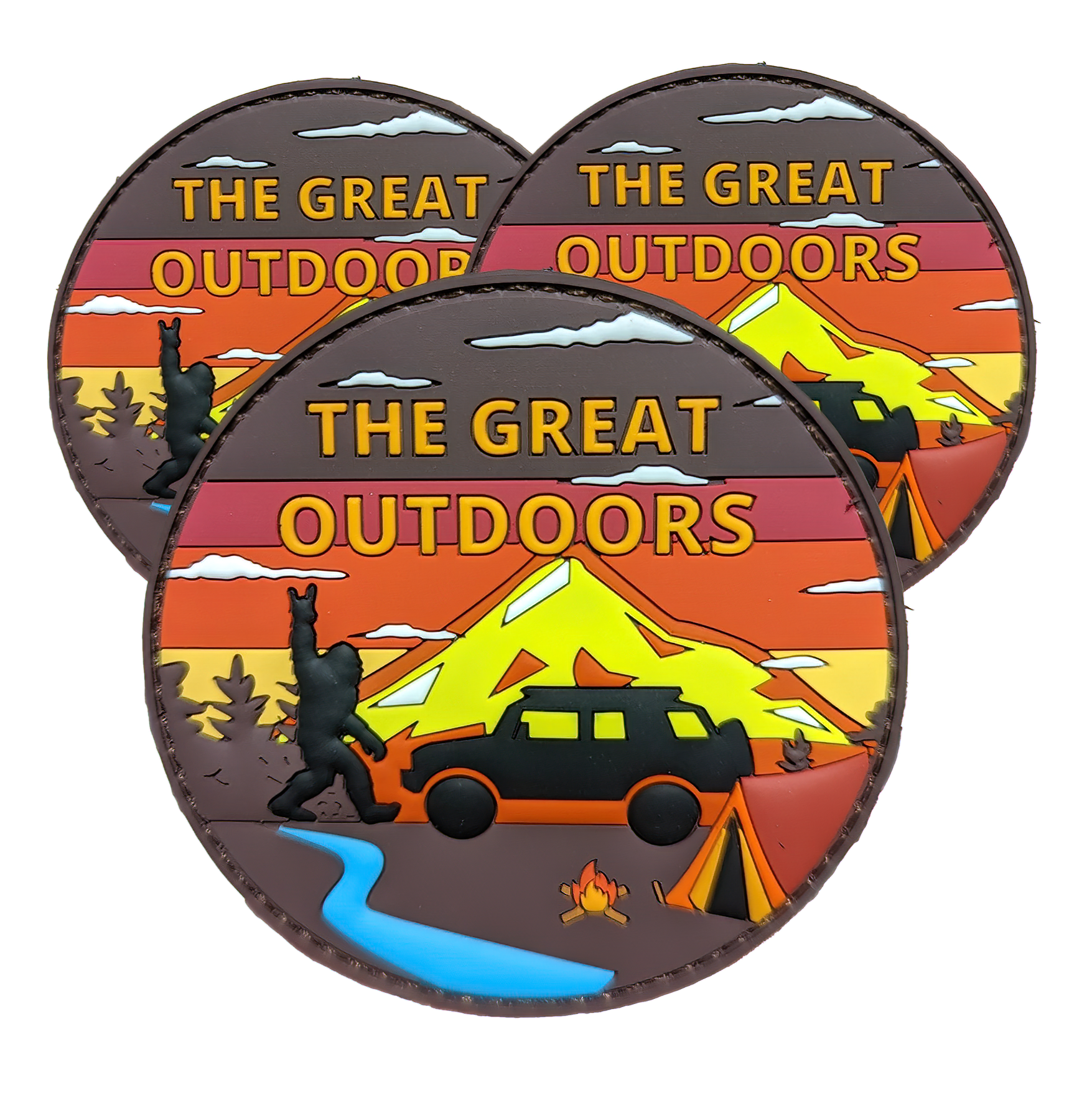 Camping Overland FJ Cruiser Morale Patch Vinyl PVC Patch 3 Camping Overland FJ Cruiser Morale Patch Vinyl PVC Patch 3