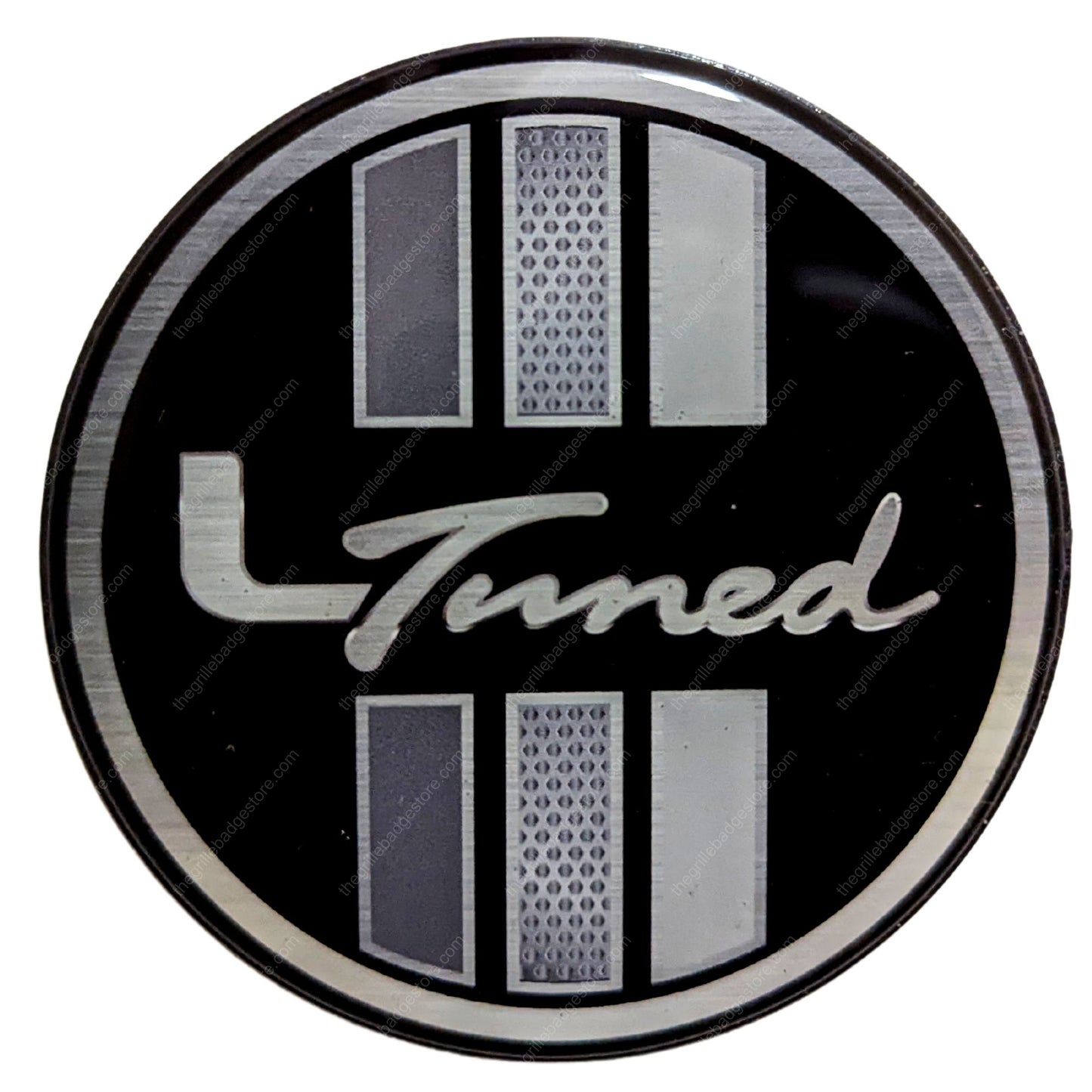 Aluminum Grille Badge Emblem For Toyota Lexus IS350 IS Series Retro Black Out Style L-Tuned