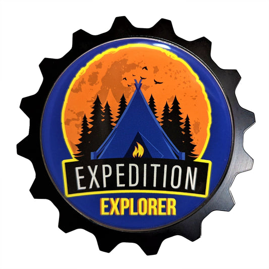 Aluminum Grille Badge Emblem Fits Tacoma 4Runner Wrangler Outdoor Expedition