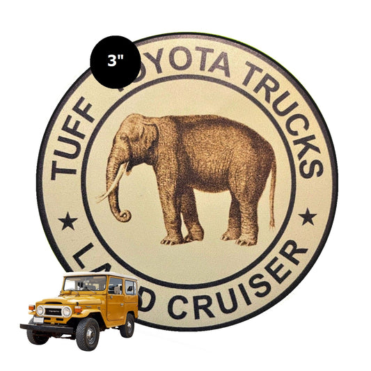 Land Cruiser Grille Badge 4WD Drive Badge - Land Cruiser Decal