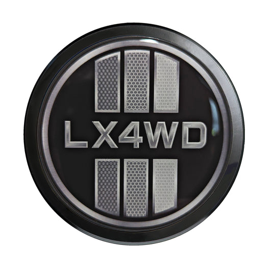 Aluminum Grille Badge Emblem For Lexus LX Prado 4WD Blackout