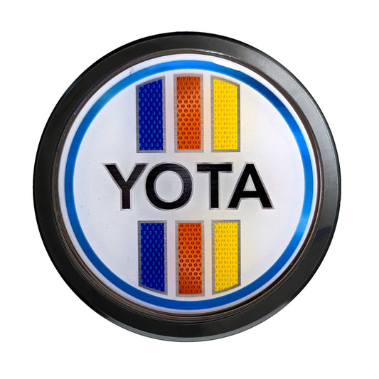 Aluminum Grille Badge Emblem For Toyota Blue Tri-Color
