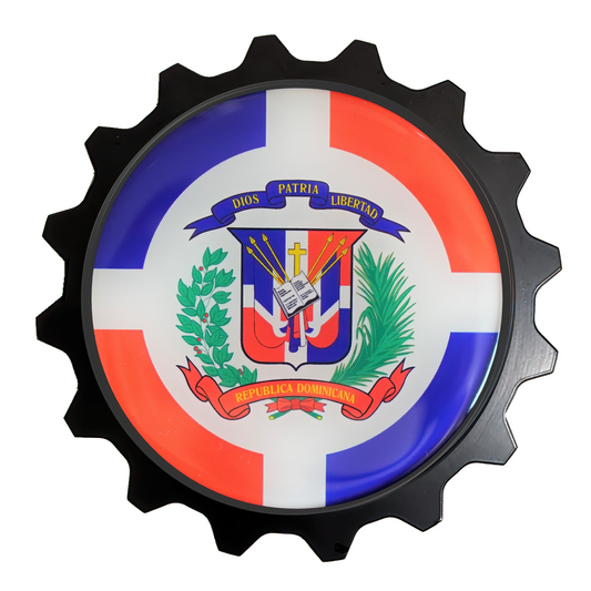 Team Dominican FJ Cruisers 4x4 Badge, Club Badge 4x4 Offroad, Texas Tacoma FJ Cruisers Club - State Texas Flag