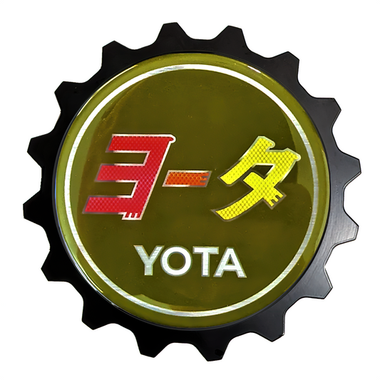 Army Green FJ Cruiser Special 4Runner Tundra & Tacoma Color Paint Army Green Badge TEQ Mounts To Grille Accessory Decal Sticker Easy Install, Fits On Toyota