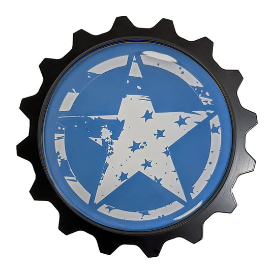 Fits Trail Rated Areas, Popular For Jeep Wrangler Gladiator Badge Fans, These Tattered Star Grille Badges Look Great On Any 4WD 4x4, an excellent choice for a Toyota 4WD Replacement Emblem