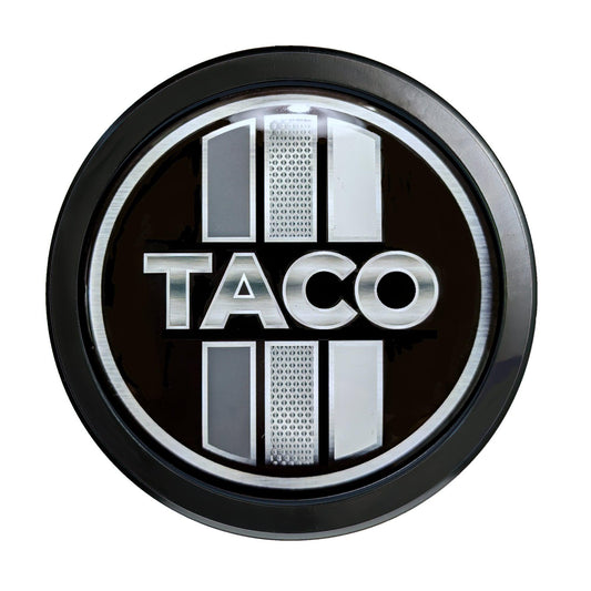 Tri-badge emblem Tacoma - Standard Grille Badge , not cheap, not vinyl, quality aluminum and resin.