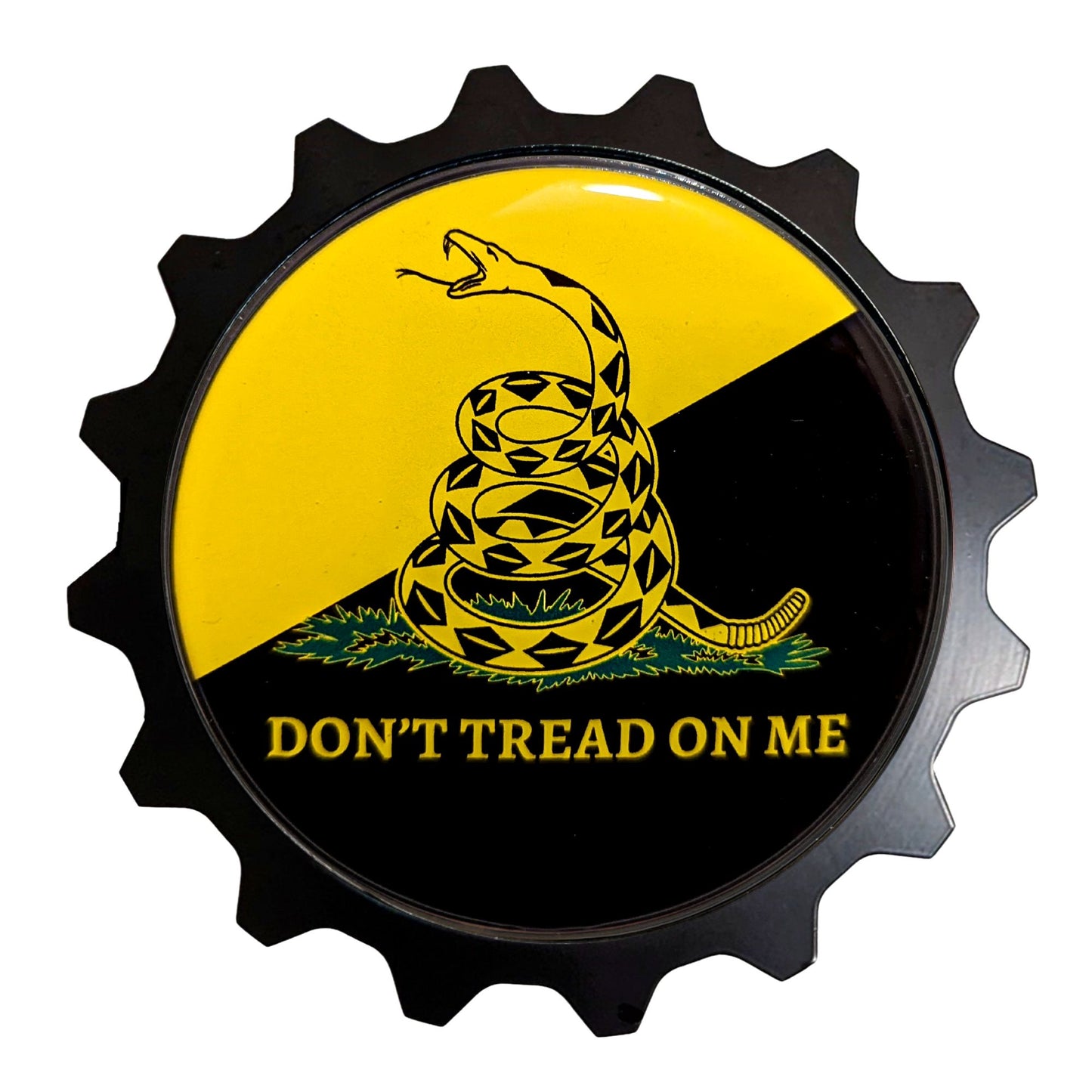 Grille Badge Emblem Fits Toyota Jeep Tacoma 4Runner Ram Don't Tread On Me
