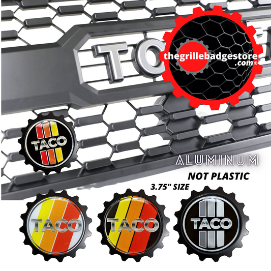Badge Emblem Grille Tri-Color Tri-Mountain Style For Toyota Tacoma