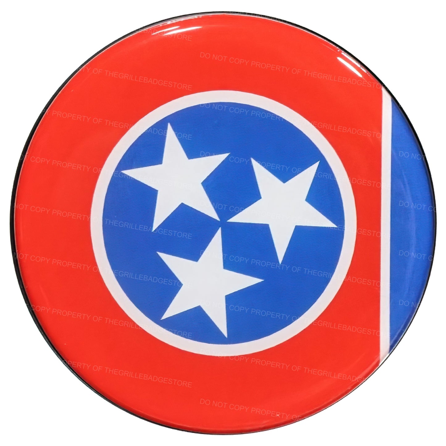 Grille Badge Emblem Fits Jeep Tacoma 4Runner Tundra Tennessee Flag