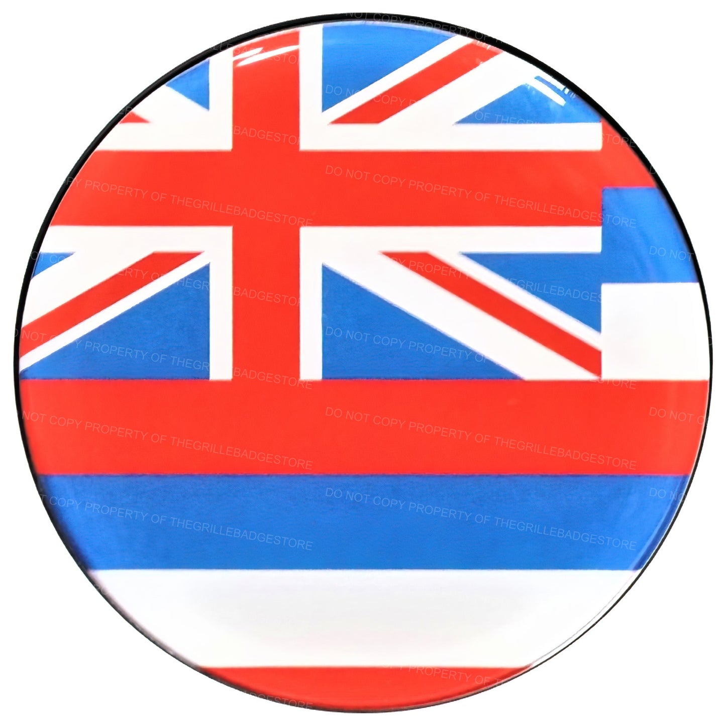 Grille Badge Emblem Fits Toyota Jeep Tacoma 4Runner Tundra Hawaii Flag