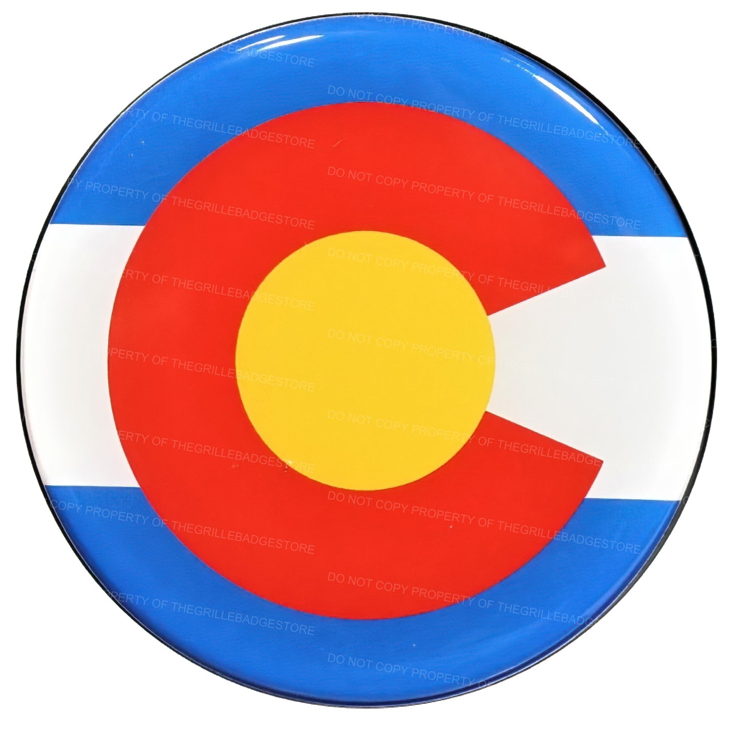Grille Badge Emblem Fits Toyota Jeep Tacoma 4Runner Tundra Colorado Flag