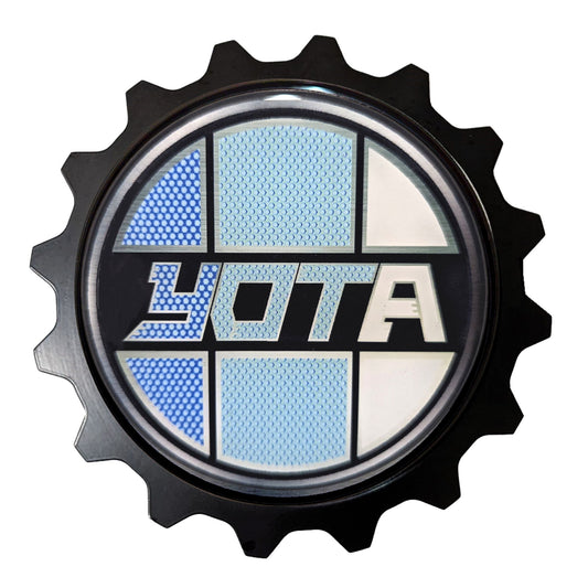 Visit www.thegrillebadgestore.com Huge Collection of Badges! Mountain, Stripe, Retro, Pop Culture & More Standard Grille Badge Mountain Style (Not Acrylic) Aluminum With Resin Center, Full 1 Year Warranty - Blackout emblems and overlays are popular, but add a splash of color to your grille badge on Tacoma, FJ Cruiser, 4Runner, Tundra, Lexus GX and LX, Landcruiser and Domestics like Ram, Jeep, Ford and Chevy). We have also found Subaru, Nissan Frontier and Titan owners love our grille badges! TEQ