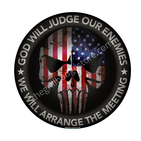 God Judge Sticker 2.5" Size