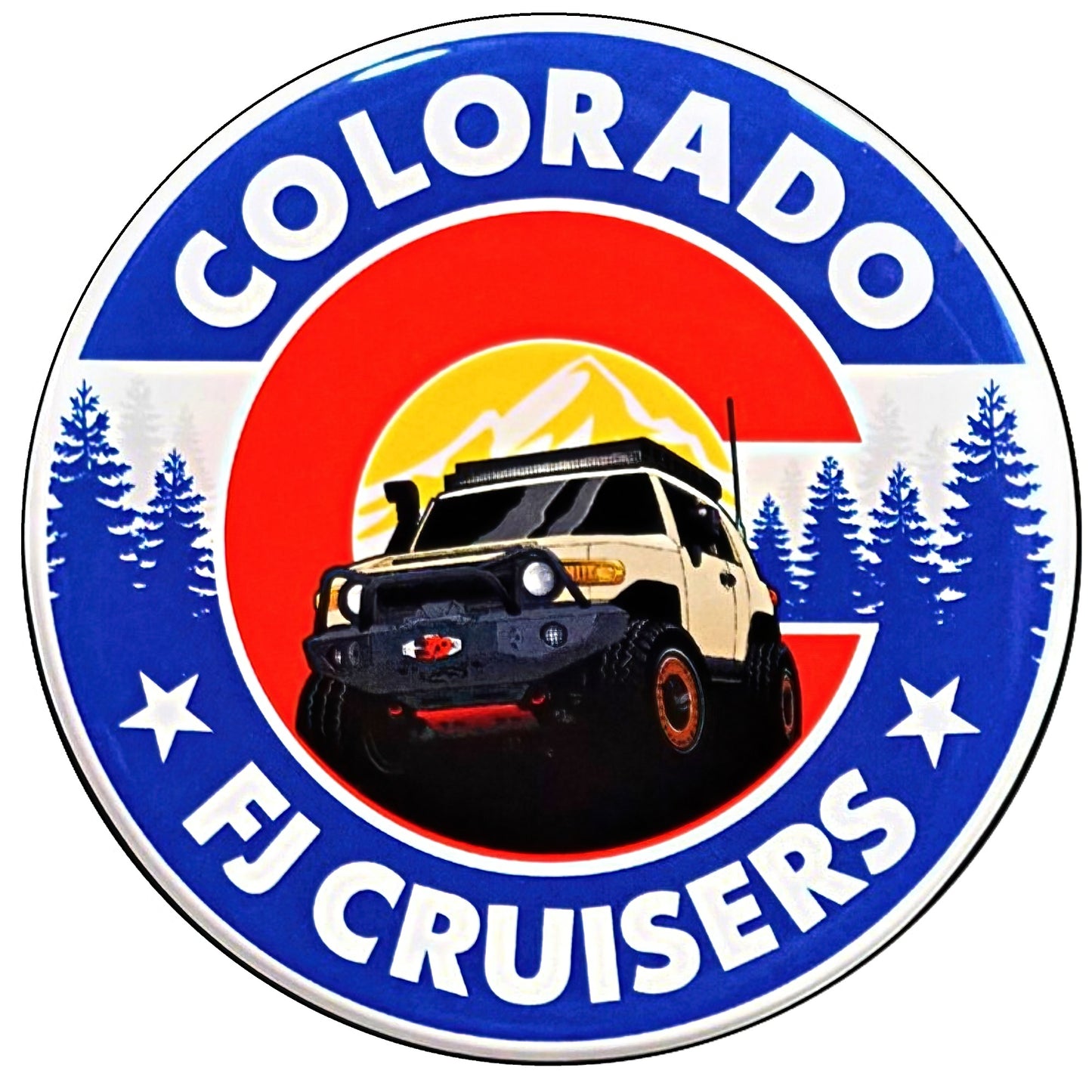 Aluminum Grille Badge Emblem Colorado FJC Club RIP Jack (Discontinued)