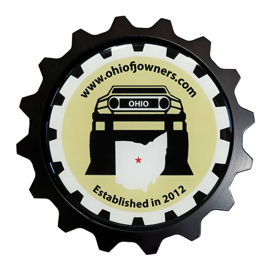 Aluminum Grille Badge Emblem For Club Fits FJ Cruiser Ohio FJ Beige