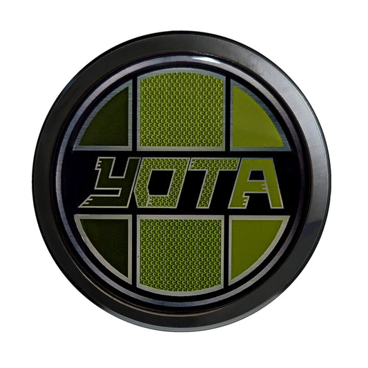 Visit www.thegrillebadgestore.com Huge Collection of Badges! Mountain, Stripe, Retro, Pop Culture & More Standard Grille Badge Mountain Style (Not Acrylic) Aluminum With Resin Center, Full 1 Year Warranty - Blackout emblems and overlays are popular, but add a splash of color to your grille badge on Tacoma, FJ Cruiser, 4Runner, Tundra, Lexus GX and LX, Landcruiser and Domestics like Ram, Jeep, Ford and Chevy). We have also found Subaru, Nissan Frontier and Titan owners love our grille badges! TEQ