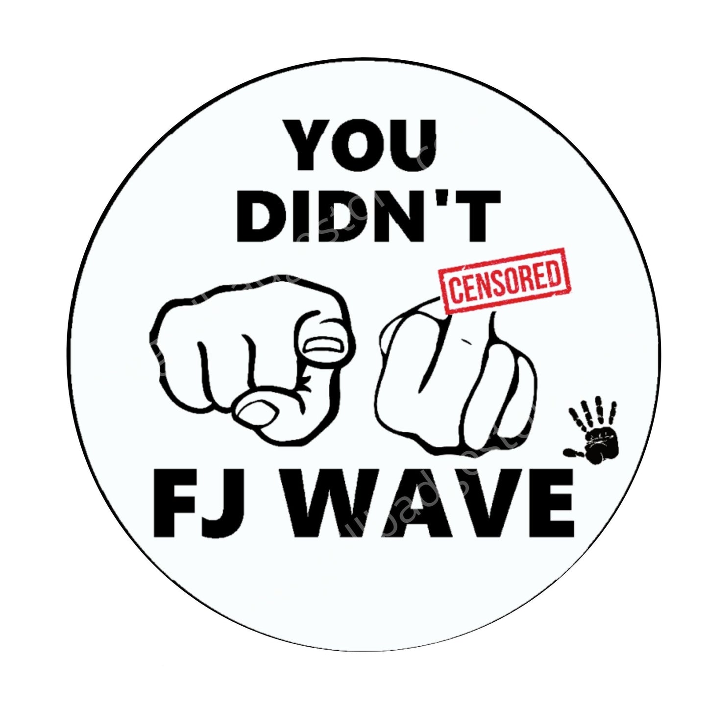The No Wave Sticker - Unique GBS Design - 3.25" Size