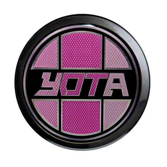 Visit www.thegrillebadgestore.com Huge Collection of Badges! Mountain, Stripe, Retro, Pop Culture & More Standard Grille Badge Mountain Style (Not Acrylic) Aluminum With Resin Center, Full 1 Year Warranty - Blackout emblems and overlays are popular, but add a splash of color to your grille badge on Tacoma, FJ Cruiser, 4Runner, Tundra, Lexus GX and LX, Landcruiser and Domestics like Ram, Jeep, Ford and Chevy). We have also found Subaru, Nissan Frontier and Titan owners love our grille badges! TEQ