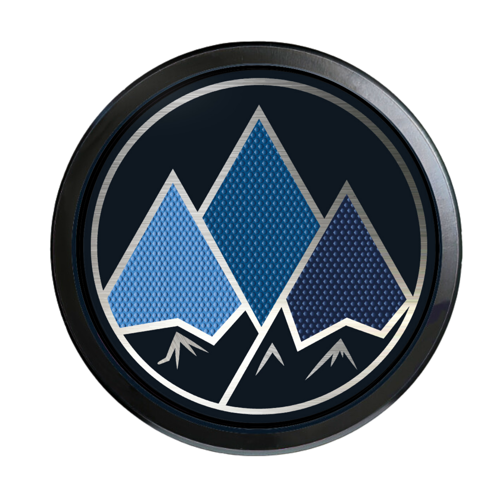 Blue Grille Badge 4WD www.thegrillebadgestore.com Huge Collection of Badges! Mountain, Stripe, Retro, Pop Culture & More Standard Grille Badge Mountain Style (Not Acrylic) Aluminum With Resin Center, Full 1 Year Warranty - Blackout emblems and overlays are popular, but add a splash of color to your grille badge on Tacoma, FJ Cruiser, 4Runner, Tundra, Lexus GX and LX, Landcruiser and Domestics like Ram, Jeep, Ford and Chevy). We have also found Subaru, Nissan Frontier and Titan owners love our grille badges!