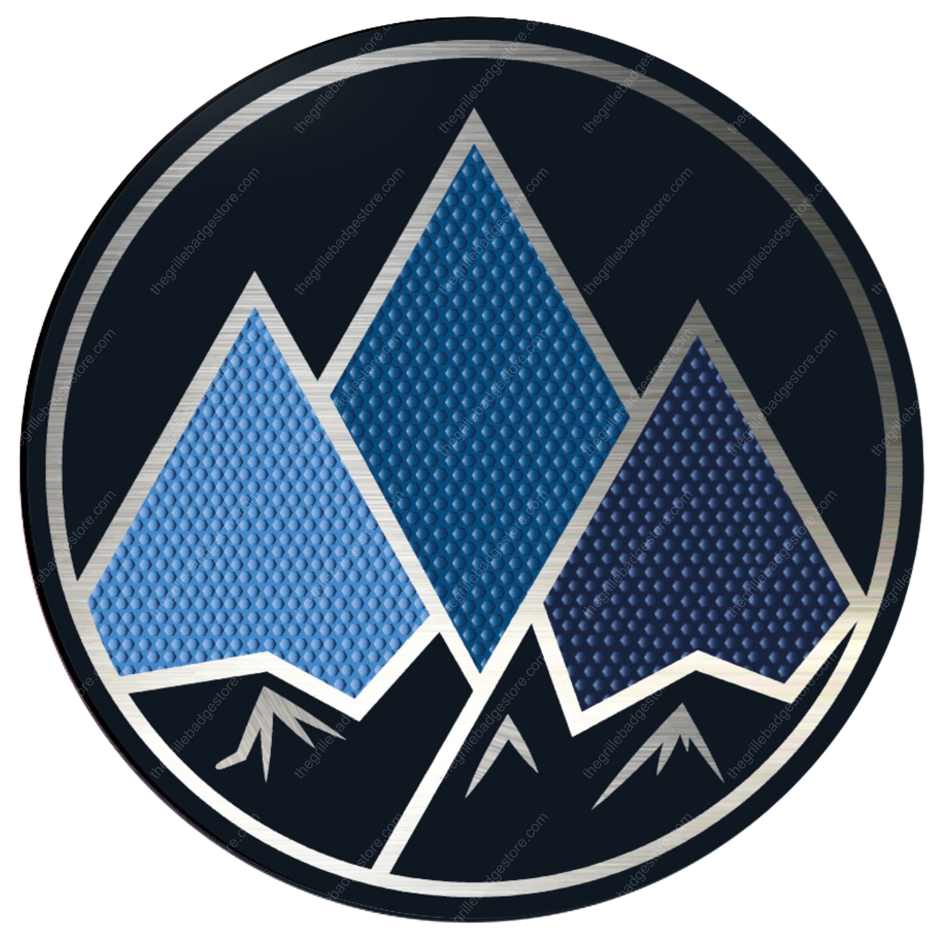 Blue Grille Badge 4WD www.thegrillebadgestore.com Huge Collection of Badges! Mountain, Stripe, Retro, Pop Culture & More Standard Grille Badge Mountain Style (Not Acrylic) Aluminum With Resin Center, Full 1 Year Warranty - Blackout emblems and overlays are popular, but add a splash of color to your grille badge on Tacoma, FJ Cruiser, 4Runner, Tundra, Lexus GX and LX, Landcruiser and Domestics like Ram, Jeep, Ford and Chevy). We have also found Subaru, Nissan Frontier and Titan owners love our grille badges!
