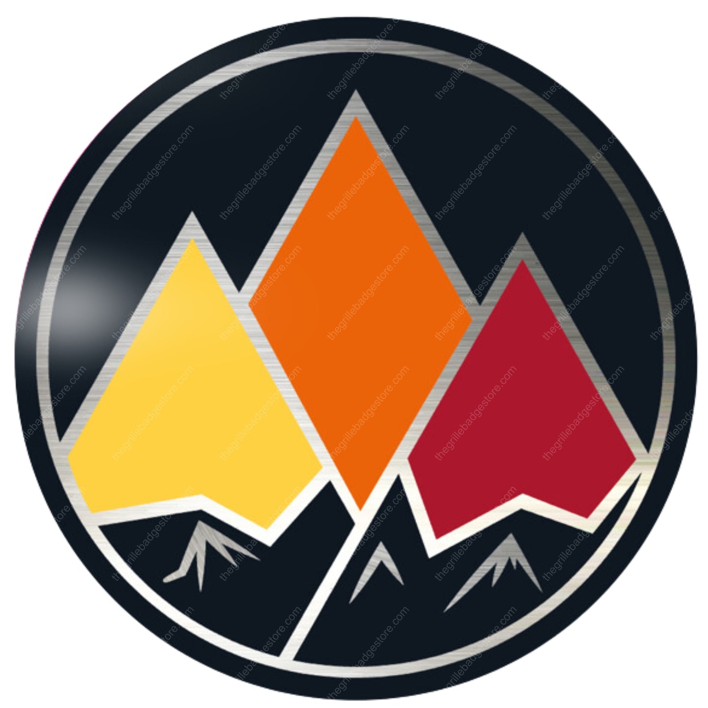 Visit www.thegrillebadgestore.com Huge Collection of Badges! Mountain, Stripe, Retro, Pop Culture & More Standard Grille Badge Mountain Style (Not Acrylic) Aluminum With Resin Center, Full 1 Year Warranty - Blackout emblems and overlays are popular, but add a splash of color to your grille badge on Tacoma, FJ Cruiser, 4Runner, Tundra, Lexus GX and LX, Landcruiser and Domestics like Ram, Jeep, Ford and Chevy). We have also found Subaru, Nissan Frontier and Titan owners love our grille badges! TEQ