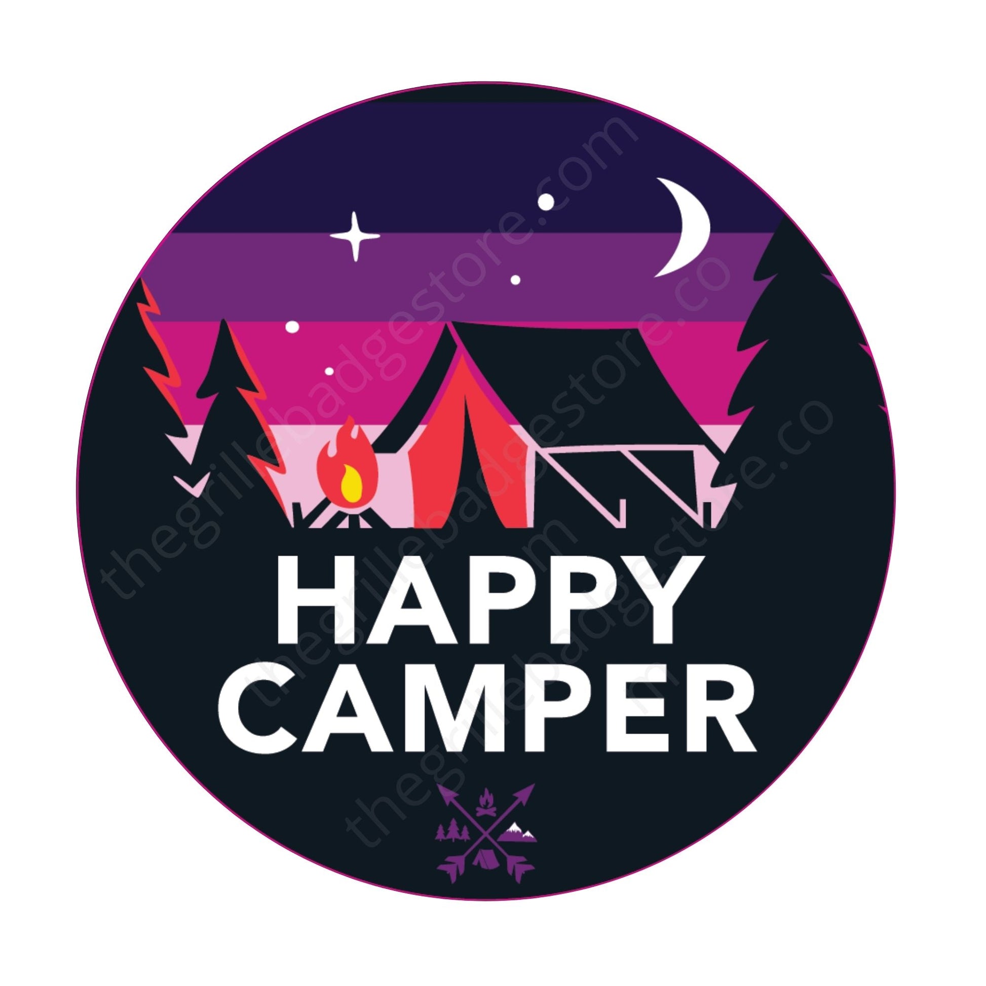 Happy Camping Overland Sticker Decal Gift Idea