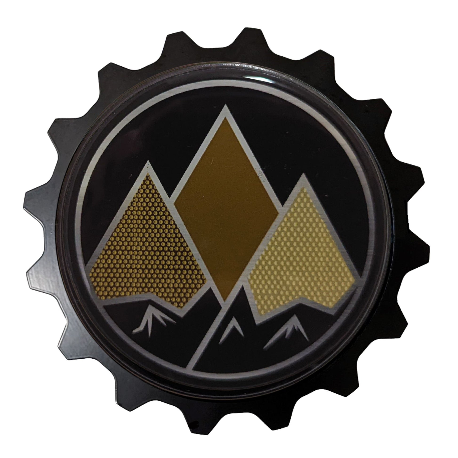 Visit www.thegrillebadgestore.com Huge Collection of Badges! Mountain, Stripe, Retro, Pop Culture & More Standard Grille Badge Mountain Style (Not Acrylic) Aluminum With Resin Center, Full 1 Year Warranty - Blackout emblems and overlays are popular, but add a splash of color to your grille badge on Tacoma, FJ Cruiser, 4Runner, Tundra, Lexus GX and LX, Landcruiser and Domestics like Ram, Jeep, Ford and Chevy). We have also found Subaru, Nissan Frontier and Titan owners love our grille badges!