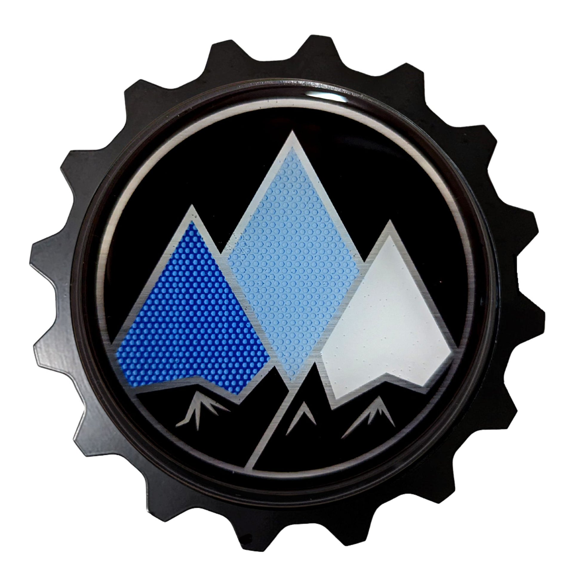 Visit www.thegrillebadgestore.com Huge Collection of Badges! Mountain, Stripe, Retro, Pop Culture & More Standard Grille Badge Mountain Style (Not Acrylic) Aluminum With Resin Center, Full 1 Year Warranty - Blackout emblems and overlays are popular, but add a splash of color to your grille badge on Tacoma, FJ Cruiser, 4Runner, Tundra, Lexus GX and LX, Landcruiser and Domestics like Ram, Jeep, Ford and Chevy). We have also found Subaru, Nissan Frontier and Titan owners love our grille badges! TEQ