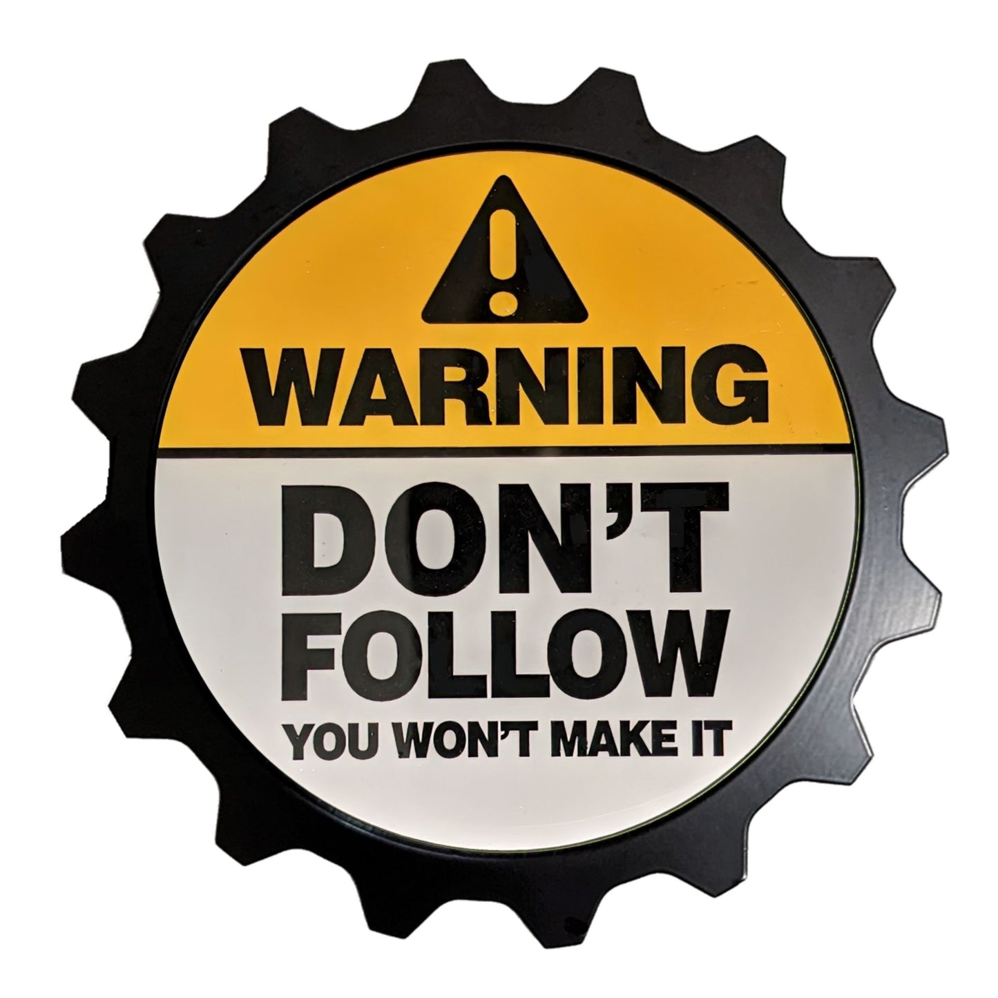 Aluminum Grille Badge Emblem Fits Toyota Jeep Ram Funny - Don't Follow Me