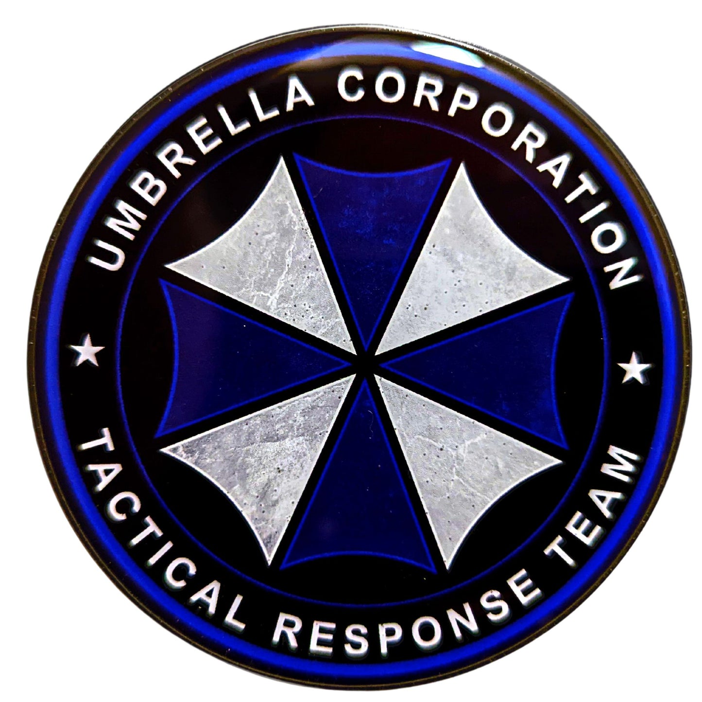 Aluminum Grille Badge Emblem The Corporation Blue