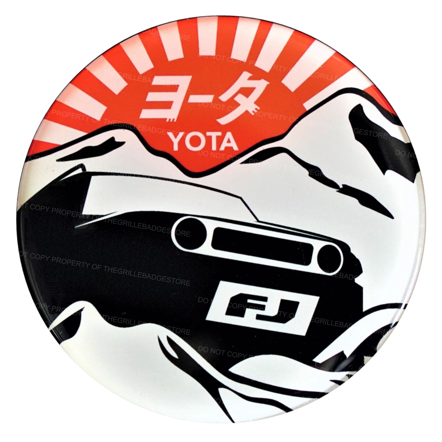 Aluminum Grille Badge Emblem For Toyota Cruiser TEQ 2.0