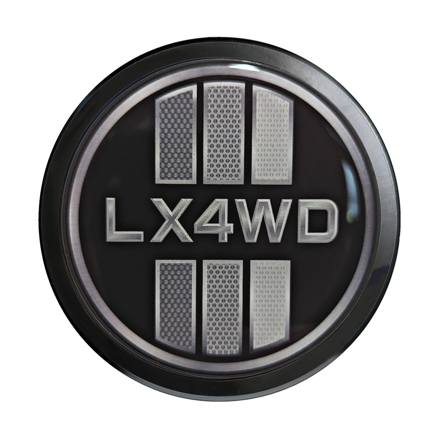 Aluminum Grille Badge Emblem For Lexus LX Prado 4WD Blackout