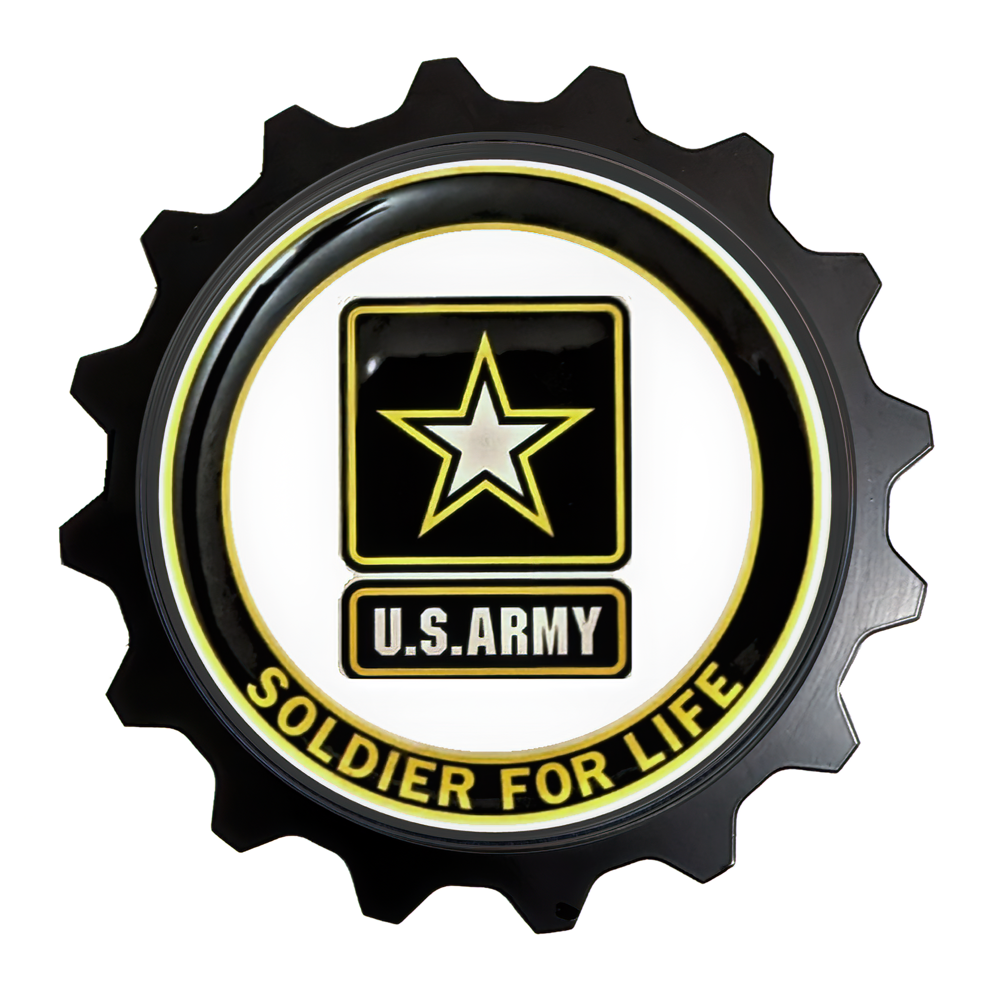 GO ARMY Grille Badge For Tacoma 4Runner Tundra FJ Cruiser Tri Color Badge Emblem Bronco Ram Truck (13)