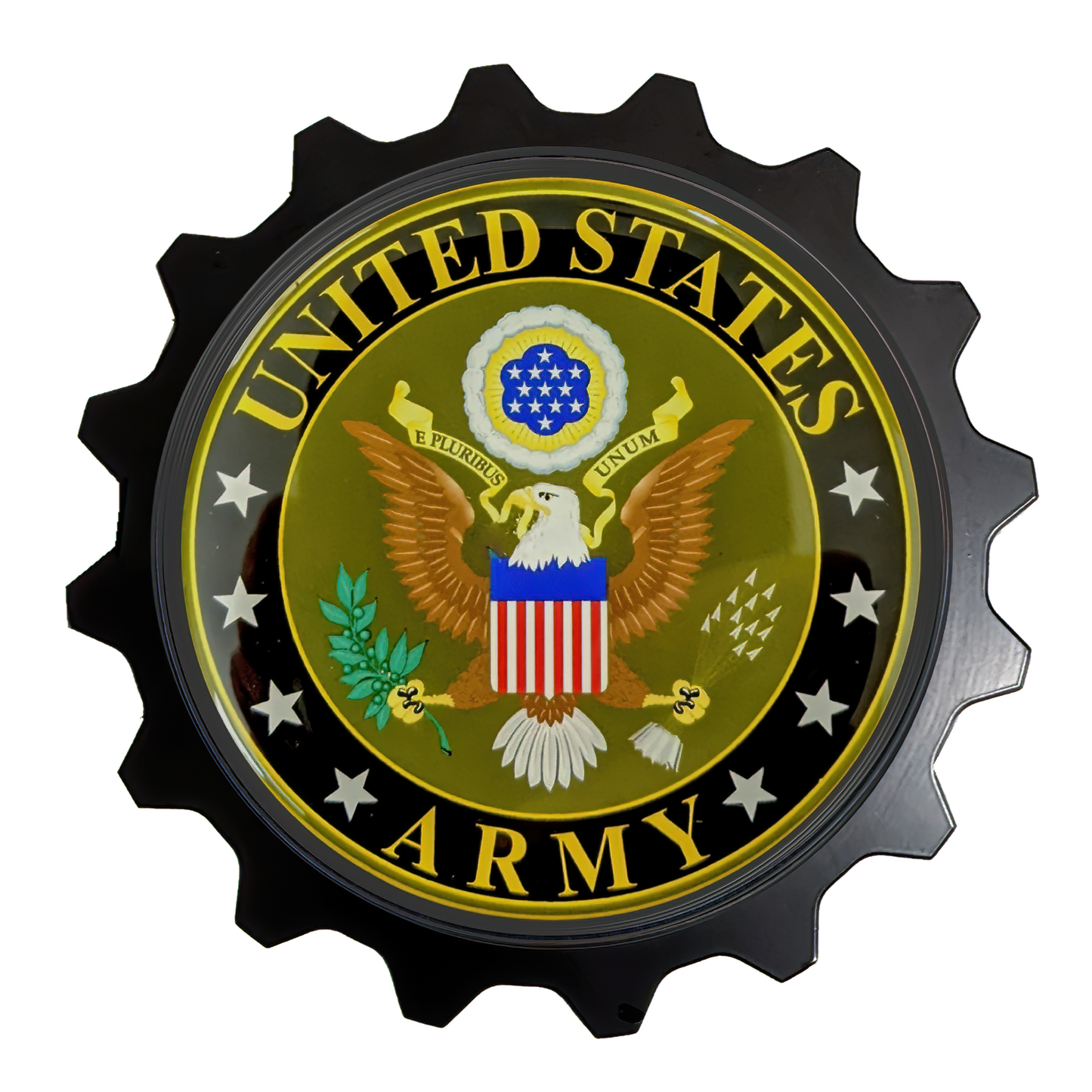 United States Army Grille Badge For Tacoma 4Runner Tundra FJ Cruiser Tri Color Badge Emblem Bronco Ram Truck (13)