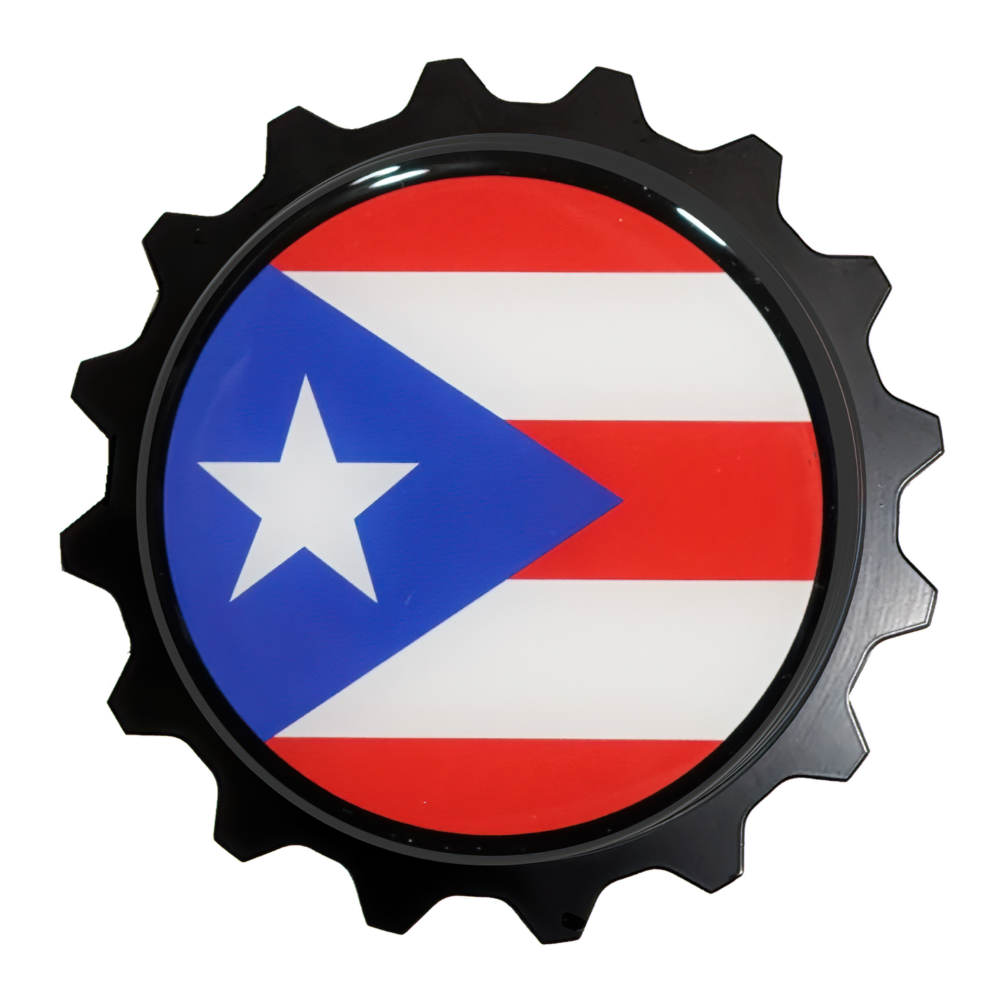Team Puerto Rico Badge, Club Badge 4x4 Offroad, Texas Tacoma FJ Cruisers Club - State Texas Flag
