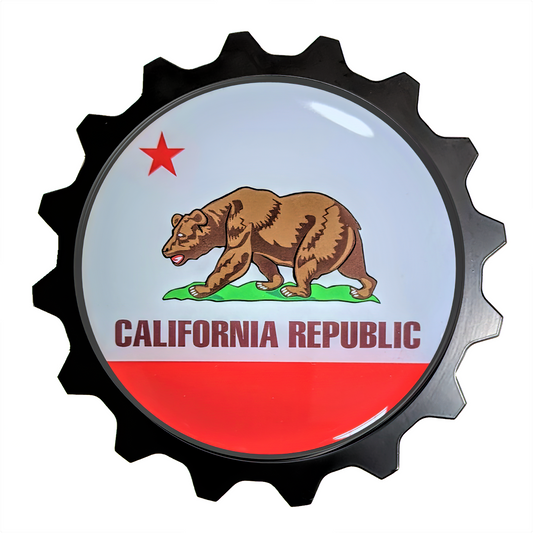 California Offroad Club Badge, Club Jeep, Club Toyota NorcalFJ SocalFJ,Grille Badge For Tacoma 4Runner Tundra FJ Cruiser Tri Color Badge Emblem Bronco Ram Truck (13)