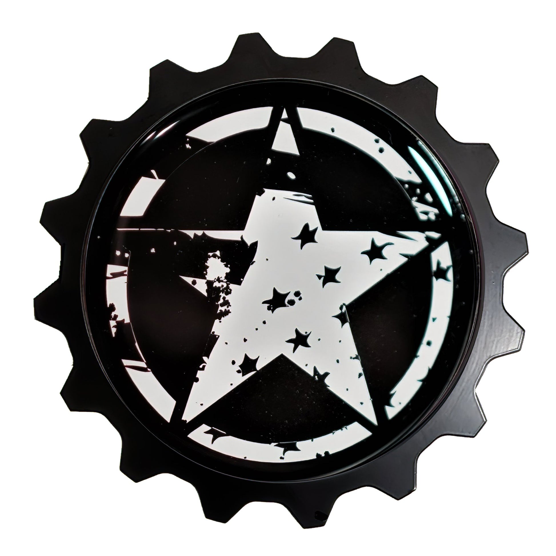 Fits Trail Rated Areas, Popular For Jeep Wrangler Gladiator Badge Fans, These Tattered Star Grille Badges Look Great On Any 4WD 4x4, an excellent choice for a Toyota 4WD Replacement Emblem