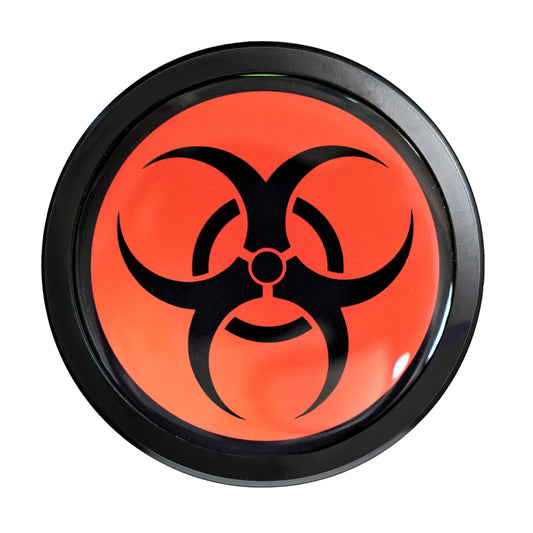 Aluminum Grille Badge Emblem Fits Toyota Jeep Nissan Ram + Biohazard Zombie