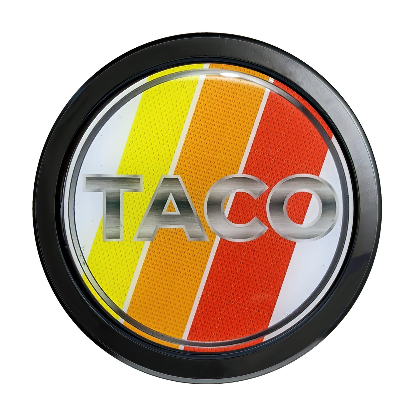 Aluminum Grille Badge Emblem For Tacoma Tri-Color White 90's
