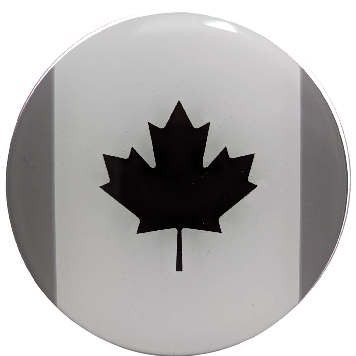Grille Badge Emblem Fits Toyota Jeep Tacoma 4Runner Tundra Canada Flag Gray
