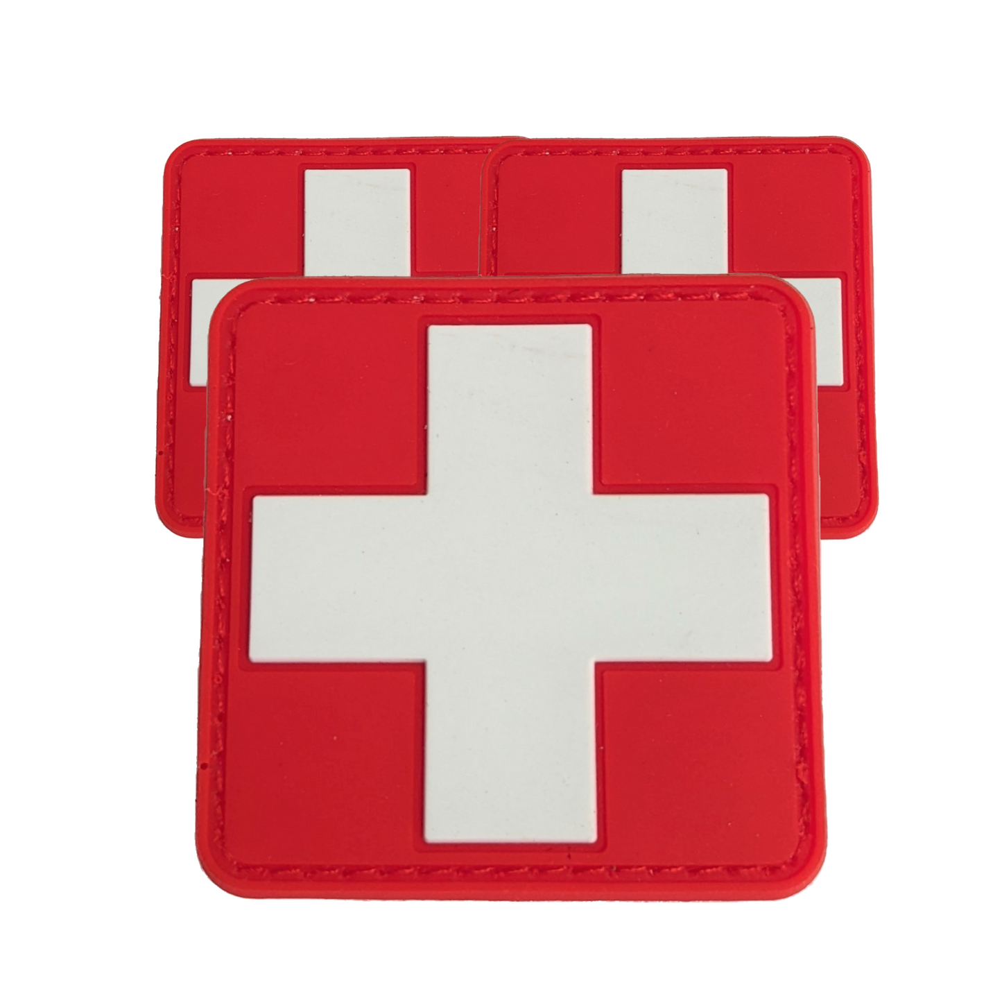 Swiss Rescue Vinyl PVC 2.5" Patch With Hook Backing