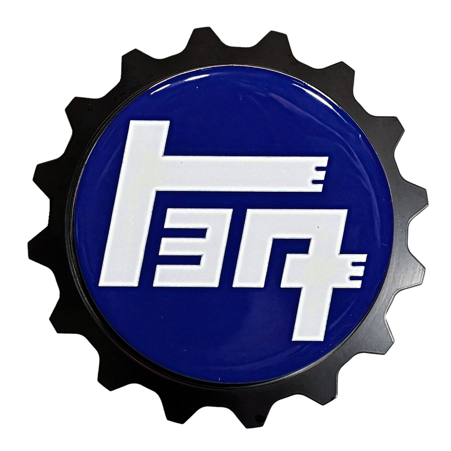 Aluminum Grille Badge Emblem For Toyota TEQ Blue